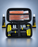Emergency Tire Repair Kit - Heavy-Duty Glue & Rubber Strips for Flat Puncture Fix on Cars/Trucks/RVs, On-the-Go Safety Solution