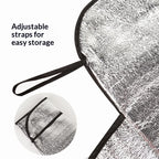 Car Windshield Snow Cover | PE Aluminum Film Winter Ice & Frost Shield | UV Protection & Dustproof Sunshade for Car Windshield
