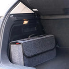Car Trunk Organizer Soft Felt Storage Box Accessories Large Anti Slip Compartment Boot Storage Organizer Tool Car Storage Bag